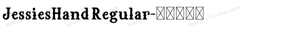 JessiesHand Regular字体转换